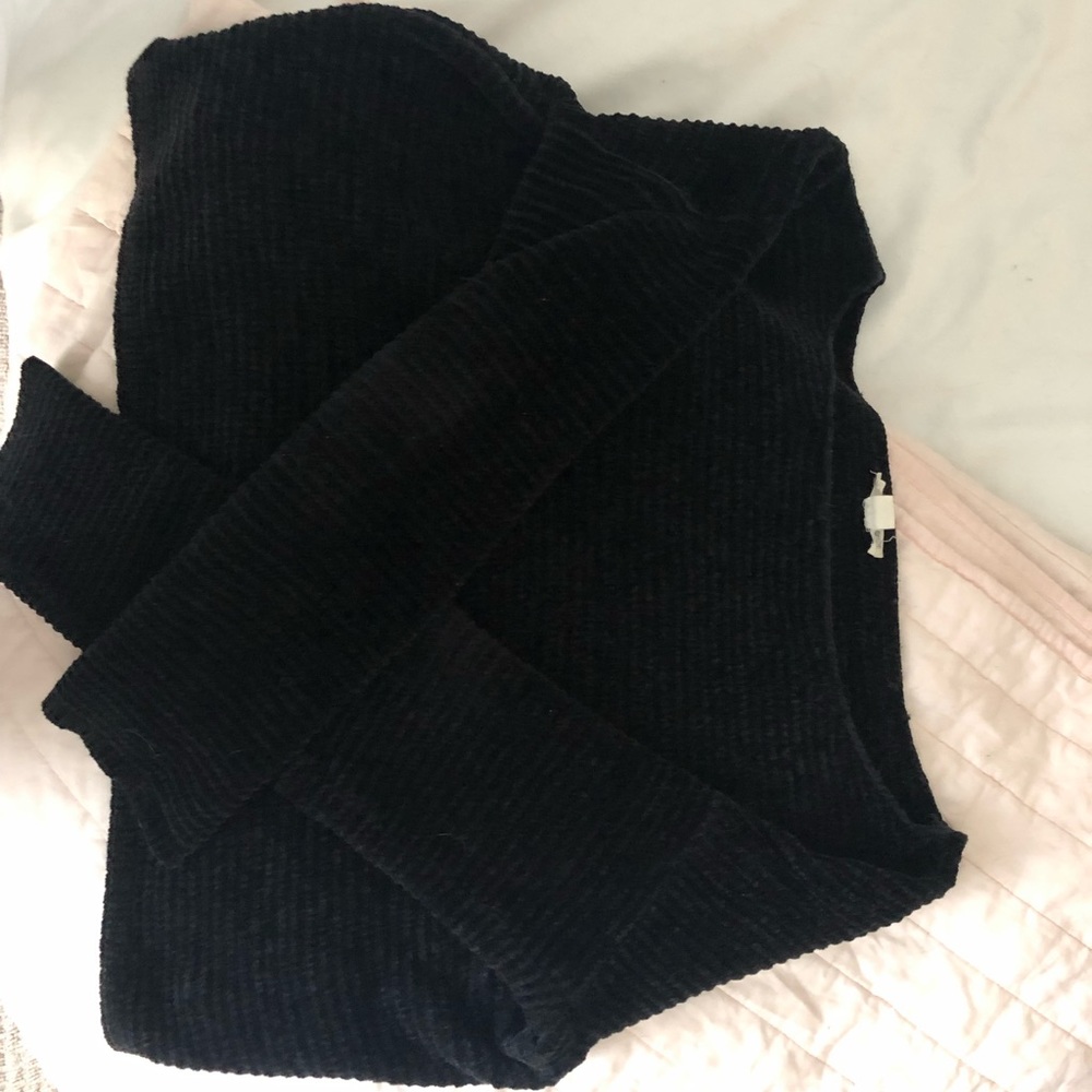Cropped Chenille Sweater - Garage